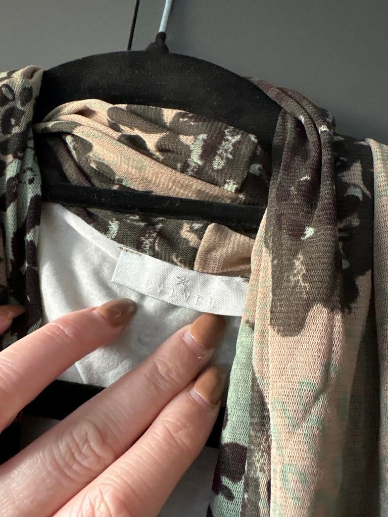 Lang vest SVLVER (bijpassende rok te koop) maat L, Ophalen of Verzenden, Zo goed als nieuw, Zwart, Minder dan 95 cm