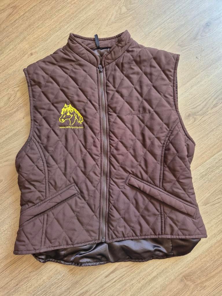 Bodywarmer met Welsh logo, Kleding | Dames, Bodywarmers, Ophalen, Zo goed als nieuw, Bruin