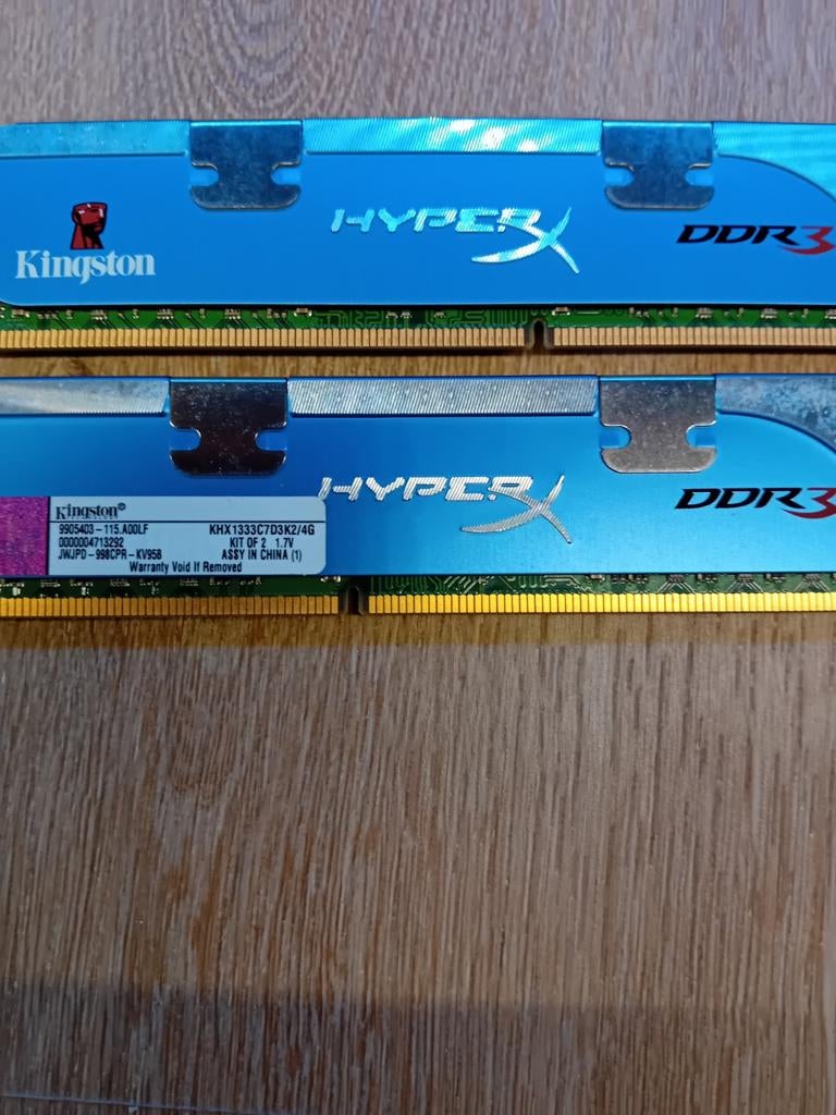 Kingston HyperX DDR3 RAM 4GB (2x2GB) 1333MHz, Ophalen, Gebruikt, Server, DDR3