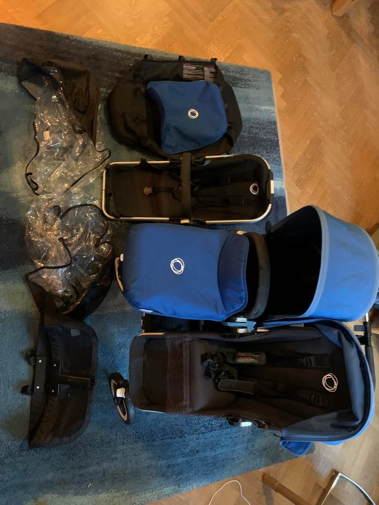 Bagaboo Twin Donkey, Gebruikt, Ophalen, Kinderwagen, Duowagen