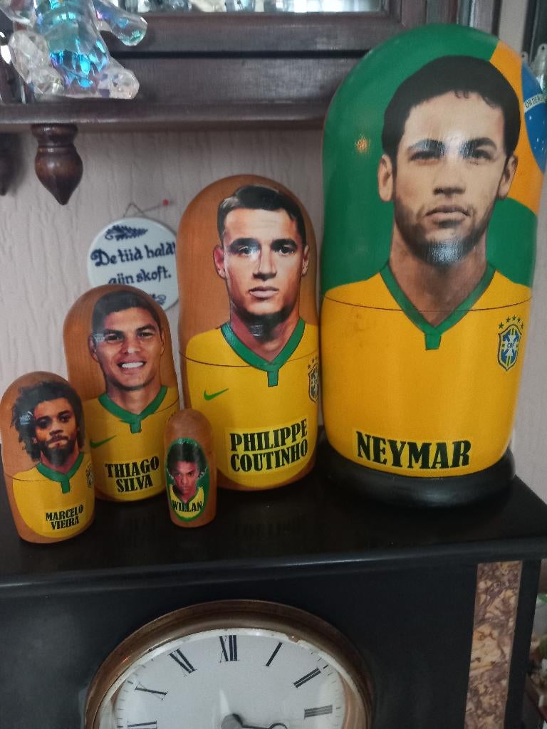 Topvoetballers van Brazilië, Ophalen of Verzenden, Zo goed als nieuw, Buitenlandse clubs, Beeldje of Poppetje