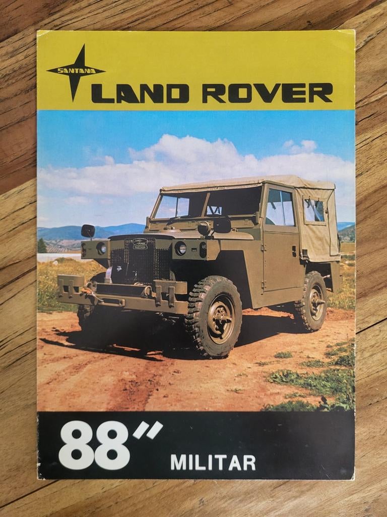 folder Land Rover 88 militair, Ophalen of Verzenden, Zo goed als nieuw