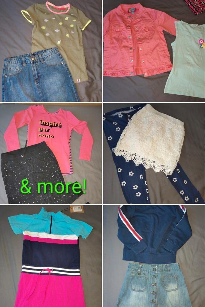 Groot pakket meisje 122-128 lente zomer kledingpakket shirts, Kinderen en Baby's, Kinderkleding | Overige, Zo goed als nieuw, Meisje