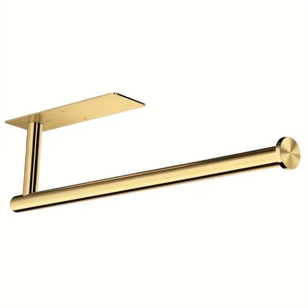 Goudkleurige keukenrolhouder RVS, Ophalen of Verzenden, Nieuw