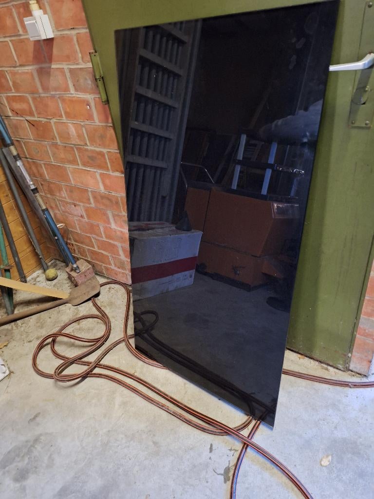 zwart glazen tafelblad, Huis en Inrichting, Tafelonderdelen, Ophalen, 100 tot 150 cm, Nieuw, 50 tot 100 cm