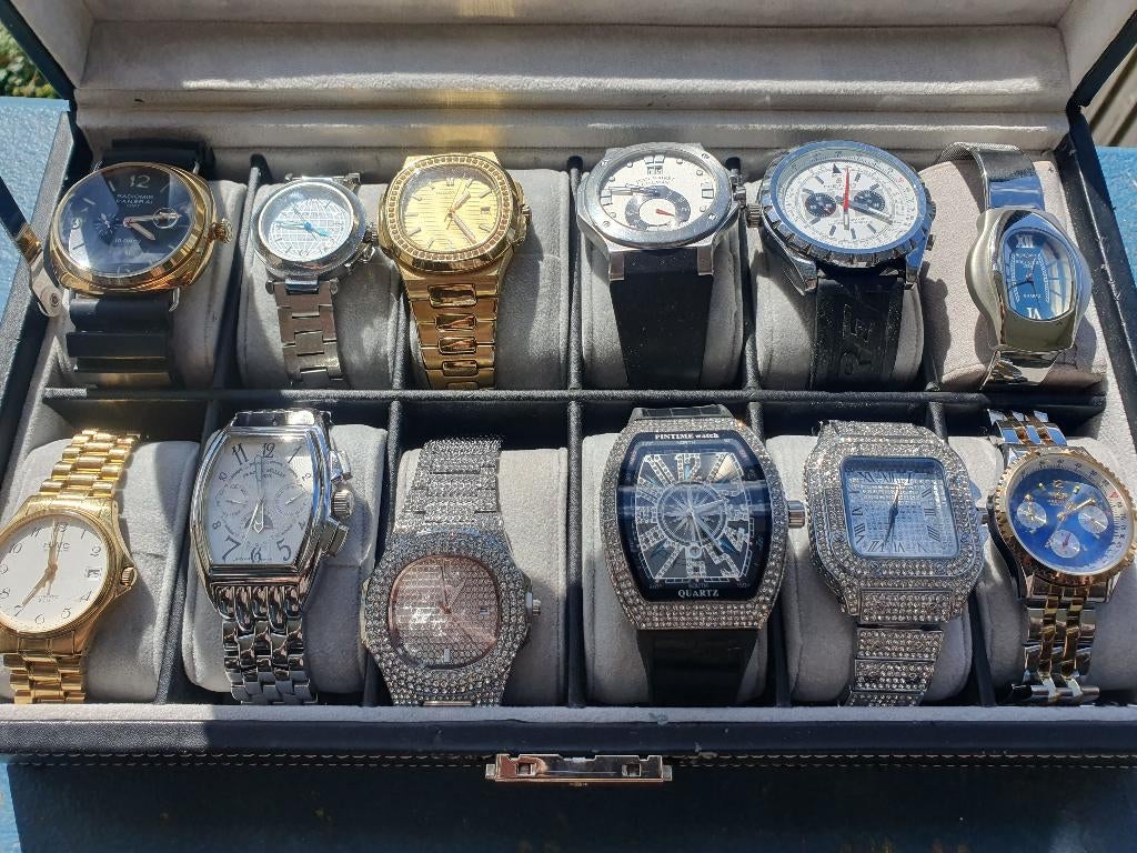 Verzameling dames en heren horloge''s nieuw en gebruikt, Overige merken, Staal, Staal, Polshorloge