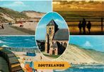 Ansichtkaart Zoutelande, 5-luik, o.a. strand, kerk, Ophalen of Verzenden, 1980 tot heden, Gelopen, Zeeland