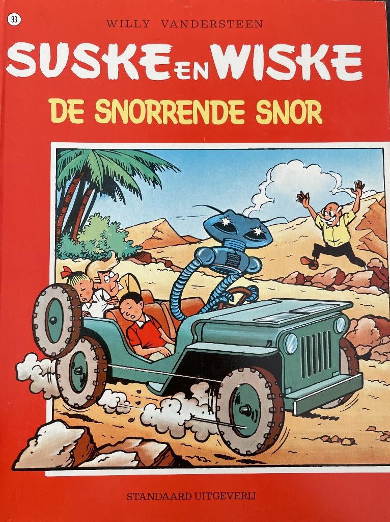 Suske en Wiske, De Snorrende Snor nummer 93, Eén stripboek, Ophalen of Verzenden, Zo goed als nieuw, Willy Vandersteen
