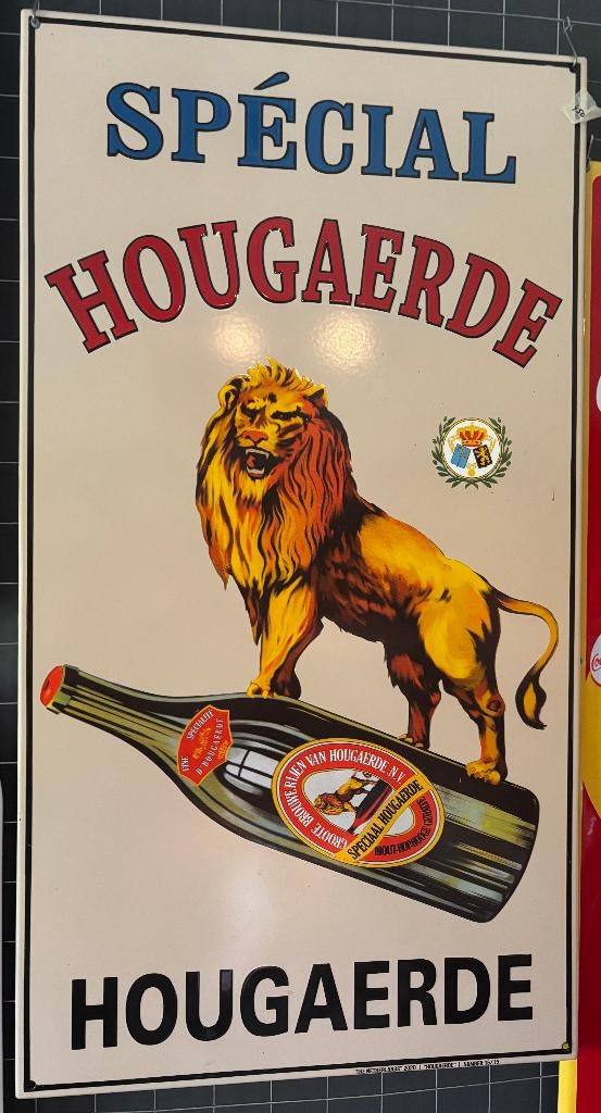 emaille reclamebord hougaerde, Ophalen of Verzenden, Nieuw, Reclamebord