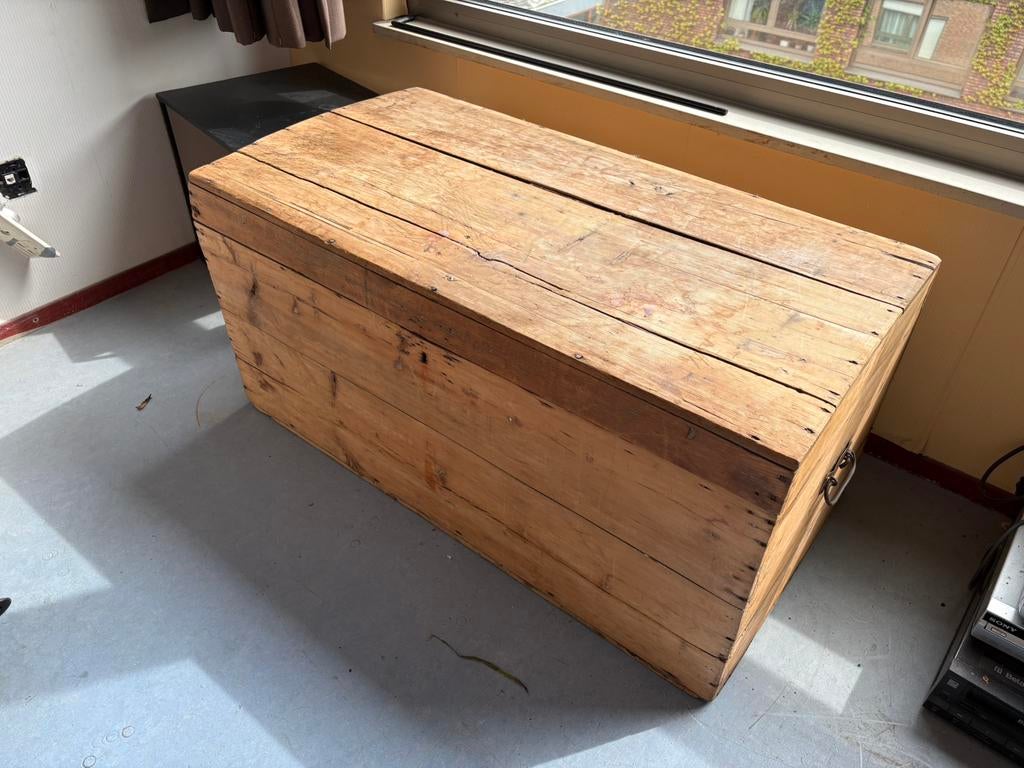 Houten dekenkist, Ophalen, Zo goed als nieuw, 50 tot 100 cm, Minder dan 50 cm