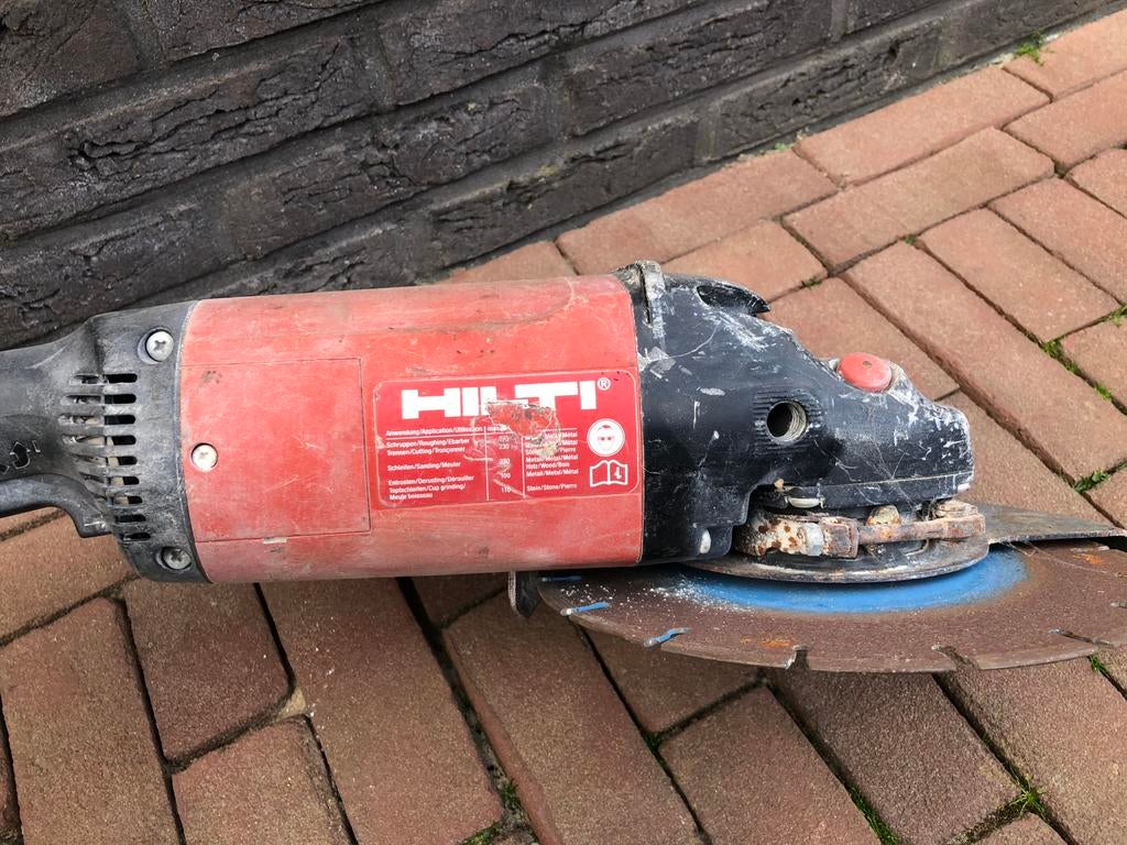Hilti slijptol groot, Ophalen of Verzenden, Gebruikt, 1000 watt of meer, Haakse handslijpmachine