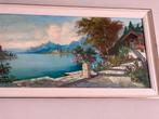 Gesigneerd Olieverf schilderij  89 x 49 cm houten lijst, Antiek en Kunst, Kunst | Schilderijen | Klassiek, Ophalen of Verzenden