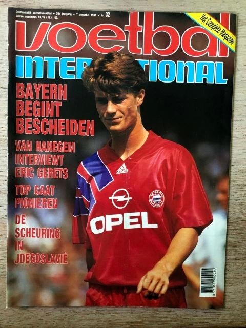 Voetbal International, 26e  jaargang, nr. 32, 1991, Ophalen, Gebruikt, Overige binnenlandse clubs, Boek of Tijdschrift
