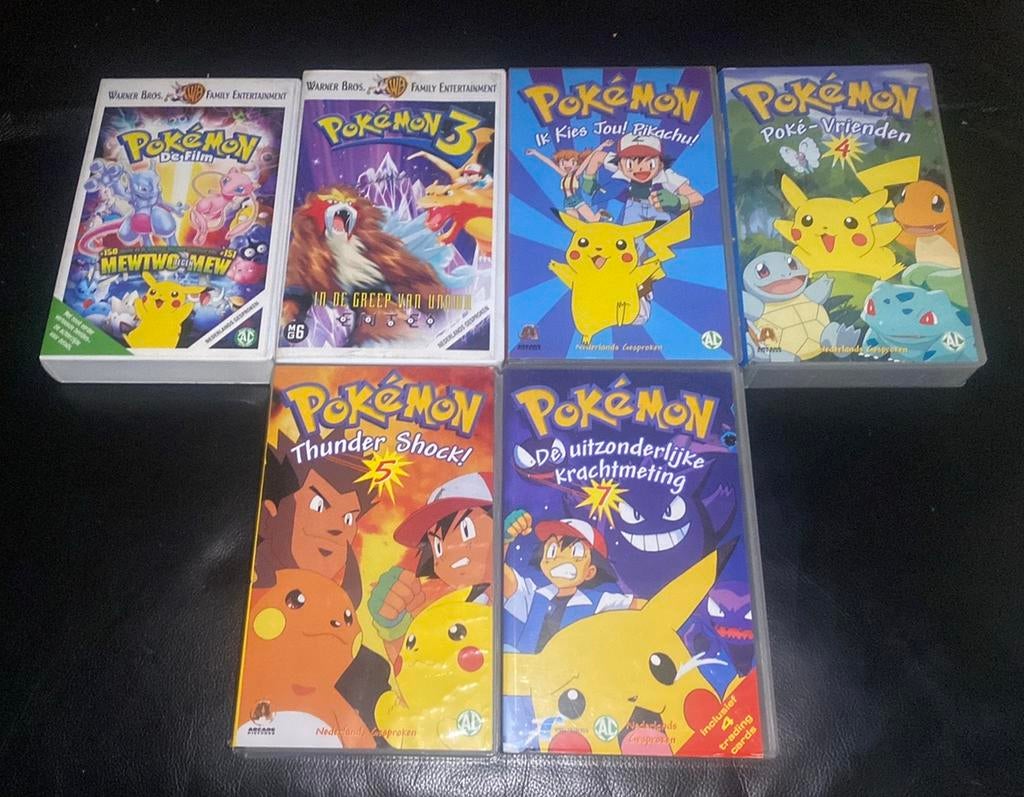 Videobanden VHS • Pokémon films en series, Cd's en Dvd's, VHS | Kinderen en Jeugd, Alle leeftijden, Ophalen of Verzenden, Gebruikt