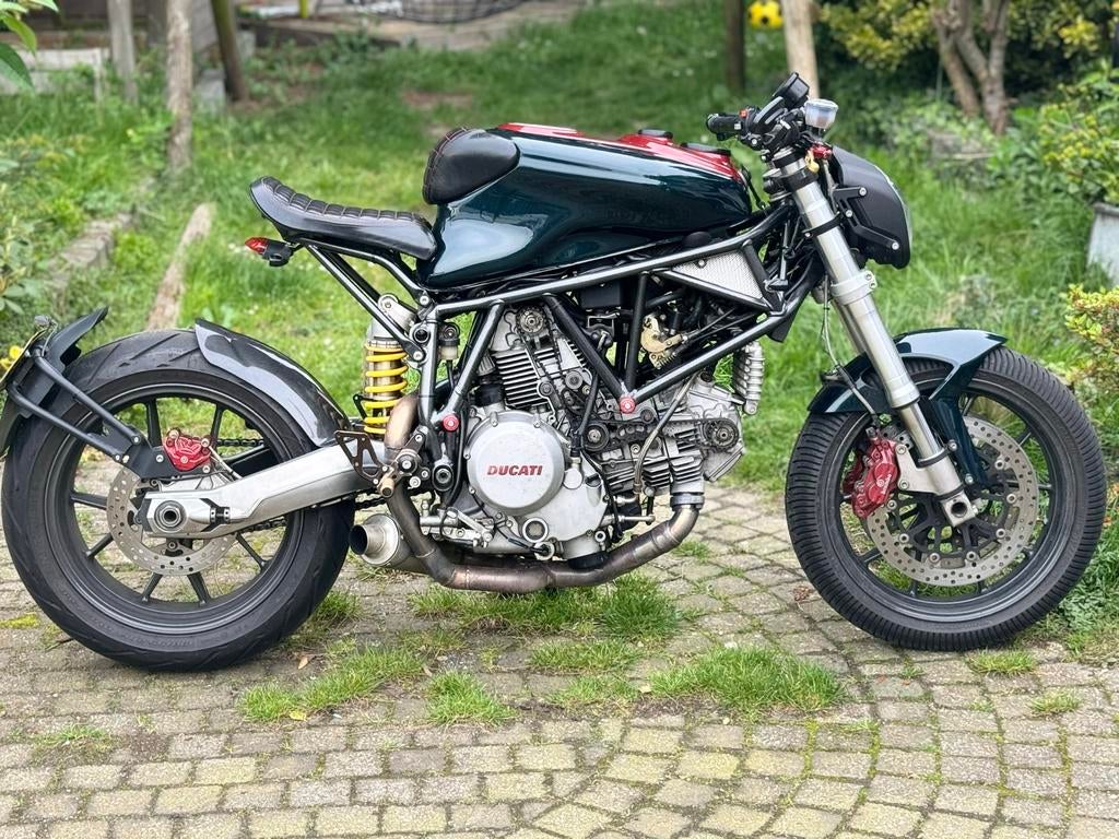 Unieke Custom Ducati 750 SS IE - Cafe Racer Stijl, 2 cilinders, Sportuitlaat, Motorrijbewijs A, Particulier