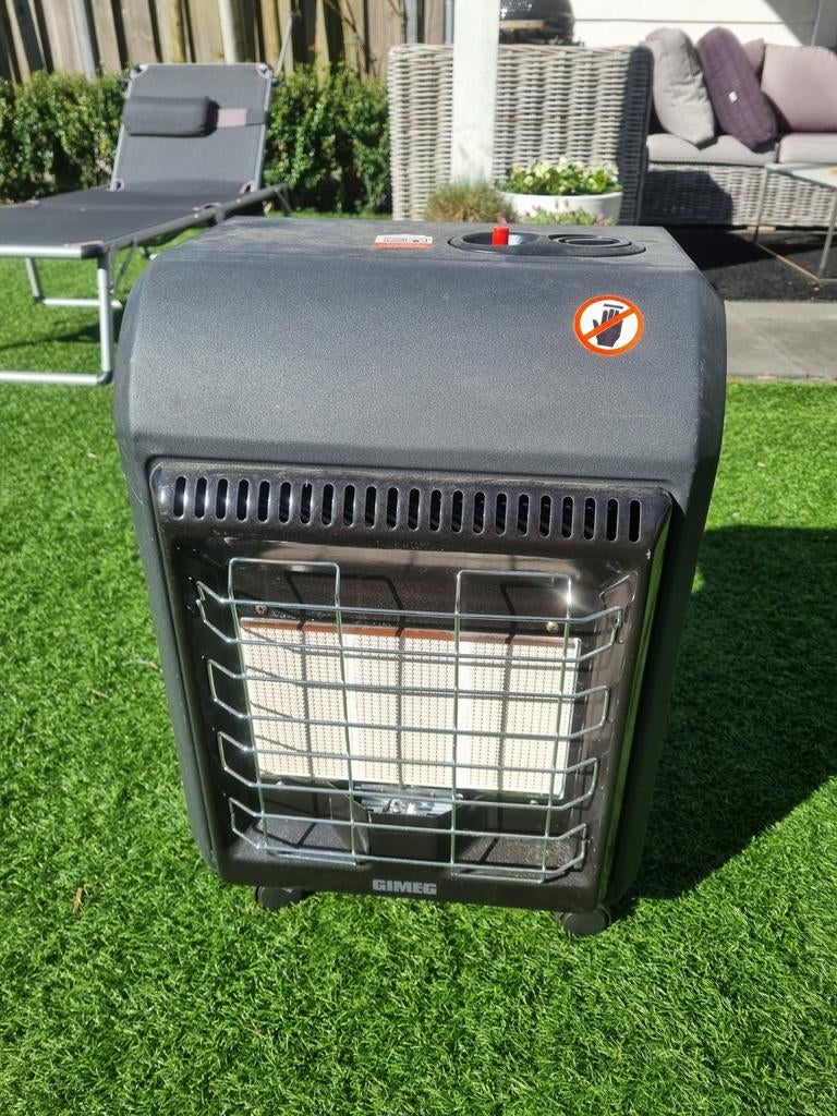 Gaskachel 4.1 KW voor camping of tuinhuisje, Huis en Inrichting, Kachels, Ophalen, Gas, Zo goed als nieuw, Vrijstaand