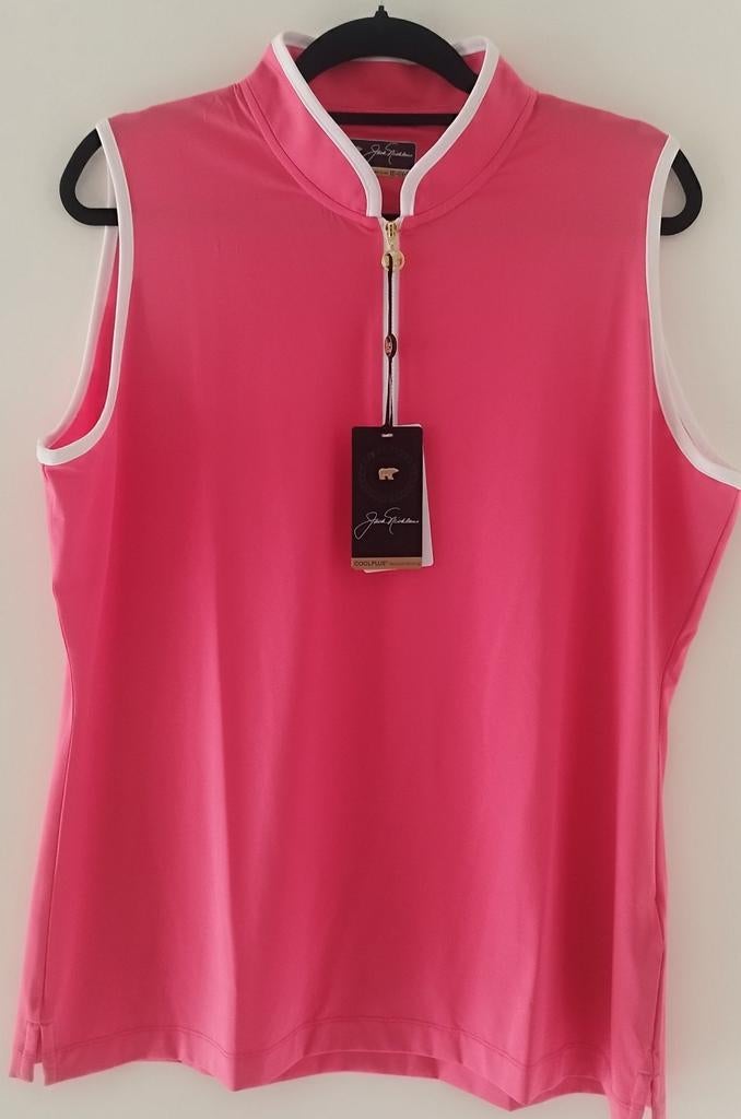 Nieuwe Jack Nicklaus golf polo- Fel roze XXL, Maat 46/48 (XL) of groter, Nieuw, Ophalen of Verzenden, Roze