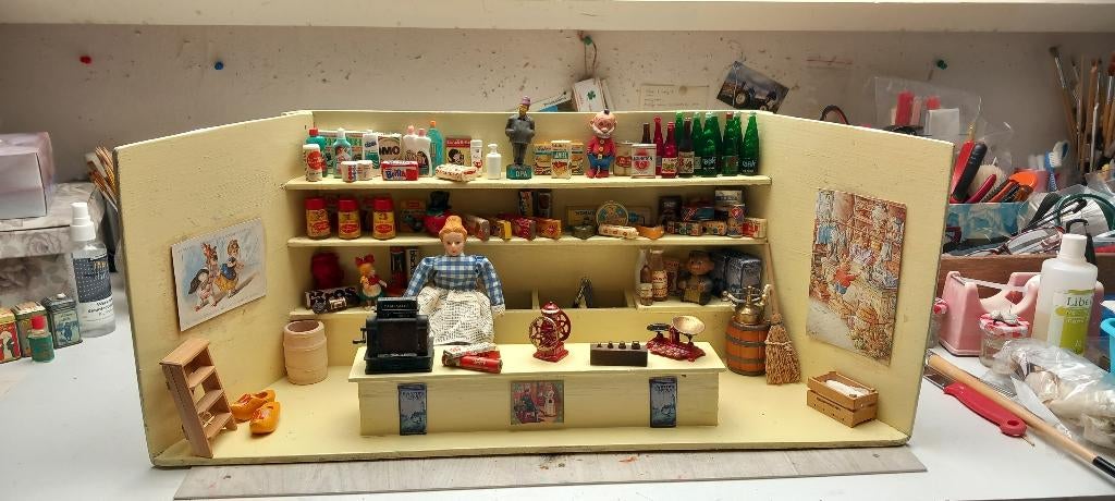 vintage winkeltje jaren 50/60, Ophalen of Verzenden, Gebruikt, Poppenhuis