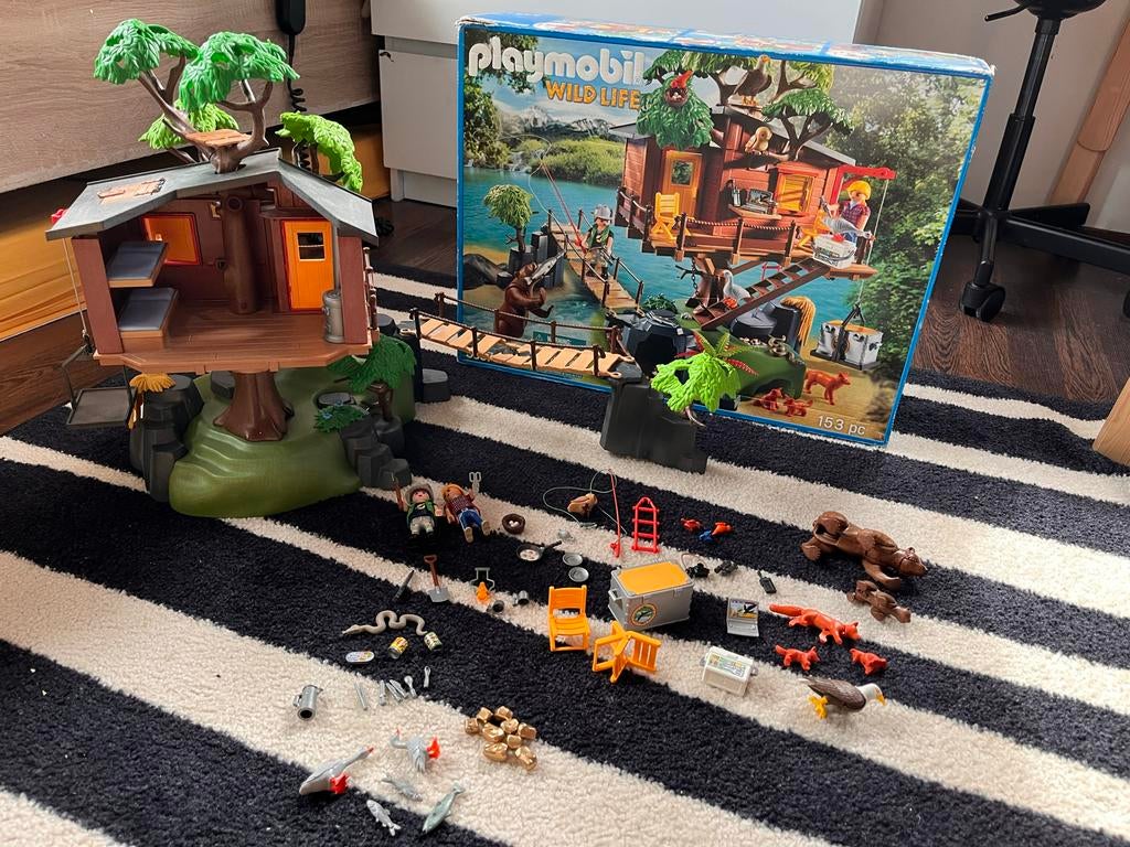 Playmobil boomhut 5557, Kinderen en Baby's, Speelgoed | Playmobil, Ophalen of Verzenden, Zo goed als nieuw, Complete set