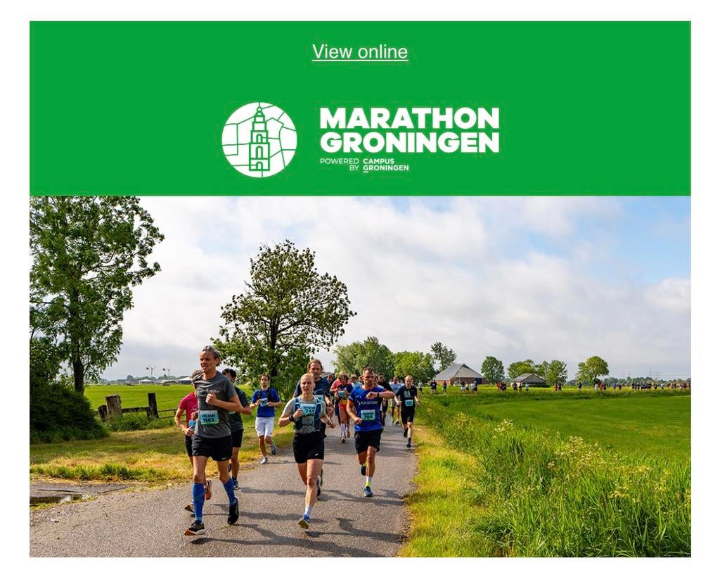 Marathon groningen startnummer 10 km, Eén persoon