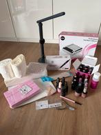 Pink gellac set, Sieraden, Tassen en Uiterlijk, Uiterlijk | Cosmetica en Make-up, Overige kleuren, Ophalen of Verzenden, Zo goed als nieuw