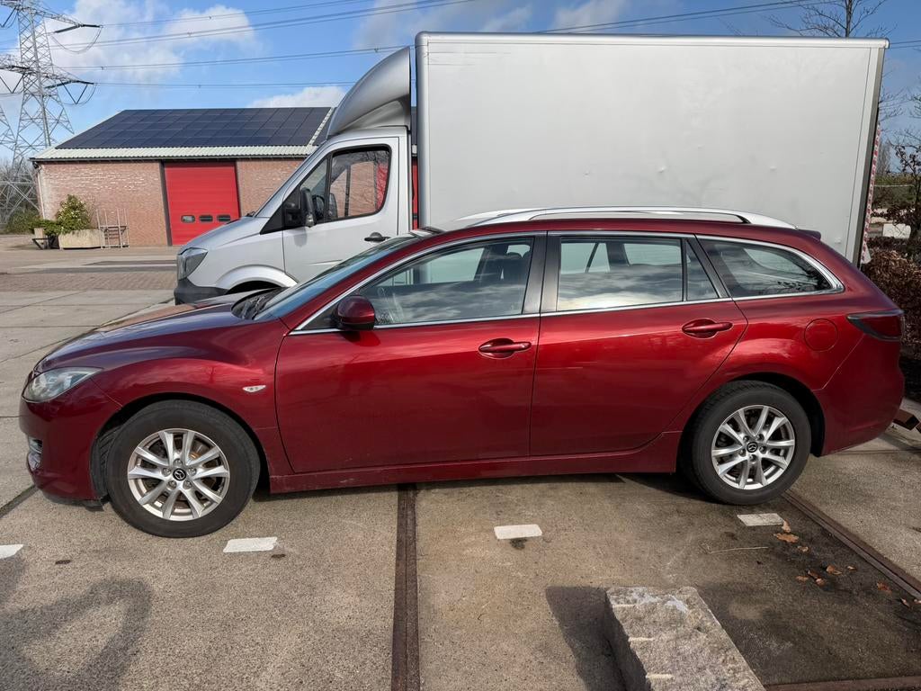 Mazda 6 1.8 Sportbreak 2009 Rood, Auto's, Voorwielaandrijving, Zwart, 4 cilinders, 1799 cc