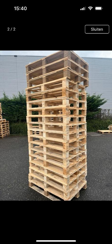 Gezocht 60 tot 100 wegwerp pallets 80x120, Doe-het-zelf en Verbouw, Hout en Planken, Ophalen, Gebruikt, 50 mm of meer, Pallet