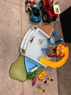 Zwembad van playmobil met auto en tractor, Ophalen of Verzenden, Zo goed als nieuw