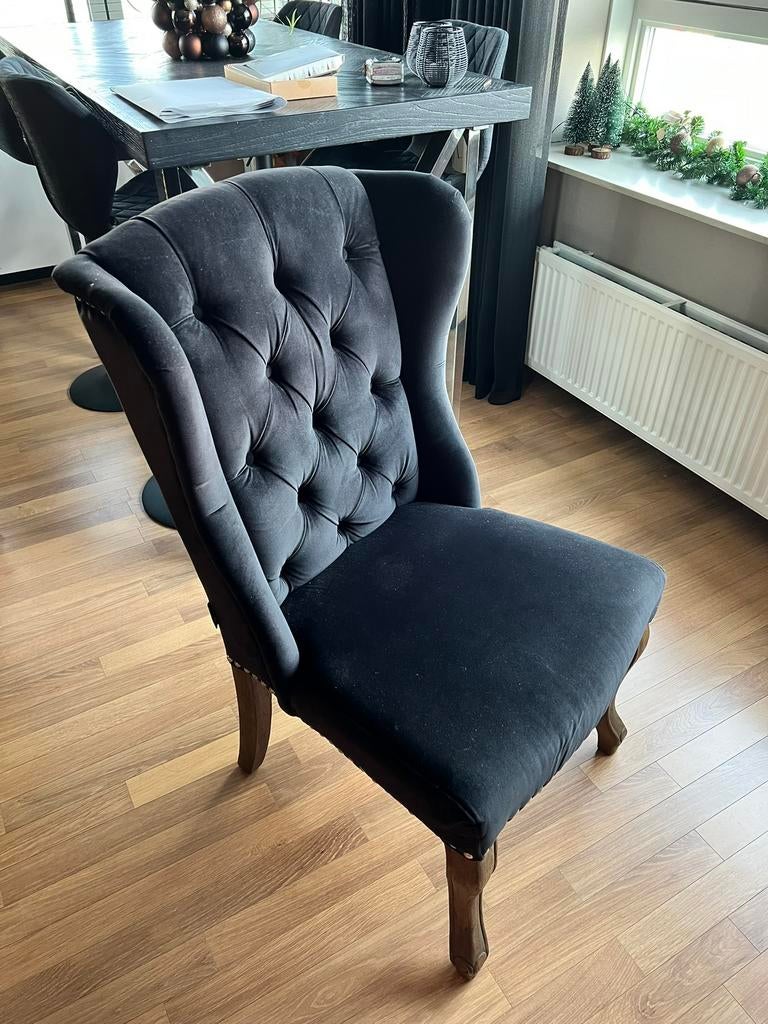 Dubbelman eetkamerstoelen zwart, Huis en Inrichting, Stoelen, Ophalen, Barrok, Zwart, Zo goed als nieuw