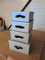 Nieuw: 4-delige opbergdozenset, past inelkaar, 2 sets, Hobby en Vrije tijd, Ophalen of Verzenden, Nieuw