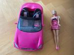 Barbie mattel roze cabriolet auto met barbie pop compleet!, Ophalen of Verzenden, Zo goed als nieuw, Barbie