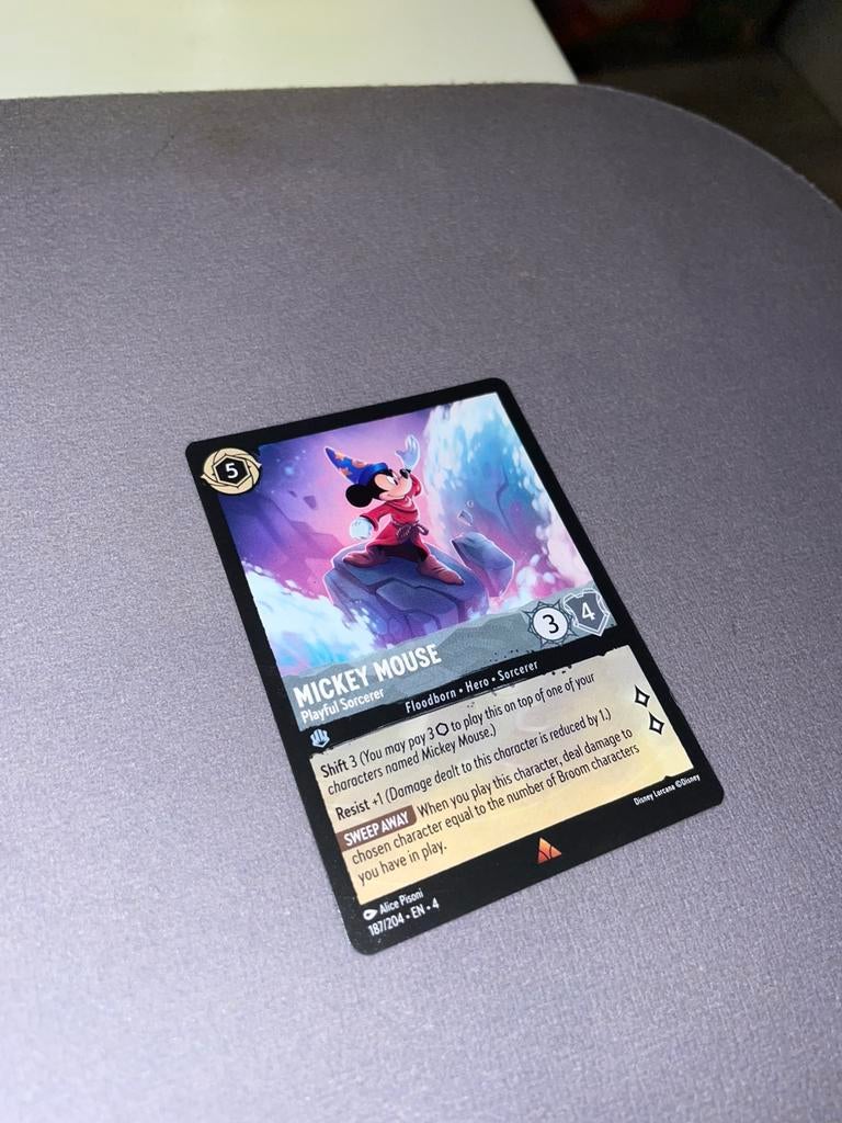 Lorcana Mickey Mouse 187/204, Ophalen of Verzenden, Zo goed als nieuw