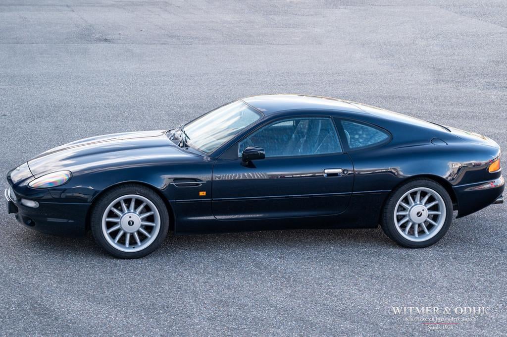 Aston Martin DB7 3.2 V6 Manual NL-auto (bj 1999), Auto's, Aston Martin, Zwart, 340 pk, Leder, Handgeschakeld