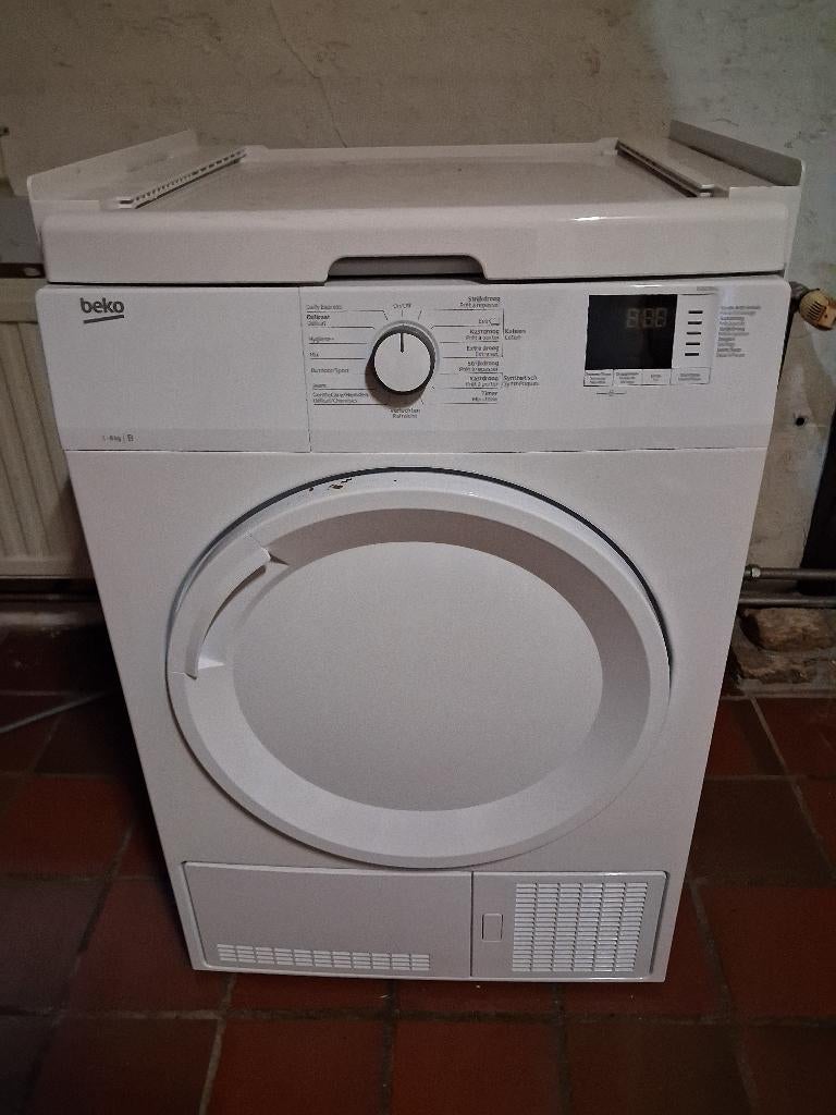 Wasdroger Beko 8 kg nog geen jaar oud!  € 250,-, Ophalen, 6 tot 8 kg, Zo goed als nieuw, Voorlader