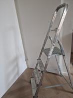 Excelsior trap 4 treden - Aluminium huishoudtrap, Ophalen of Verzenden, Gebruikt, Trap, Minder dan 2 meter