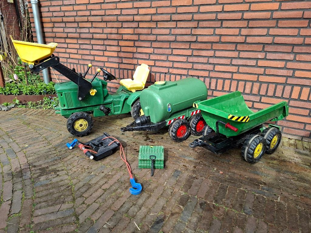 Rolly toys traptrekker, keeper, watertank, sleepkabel, Kinderen en Baby's, Speelgoed | Buiten | Voertuigen en Loopfietsen, Ophalen