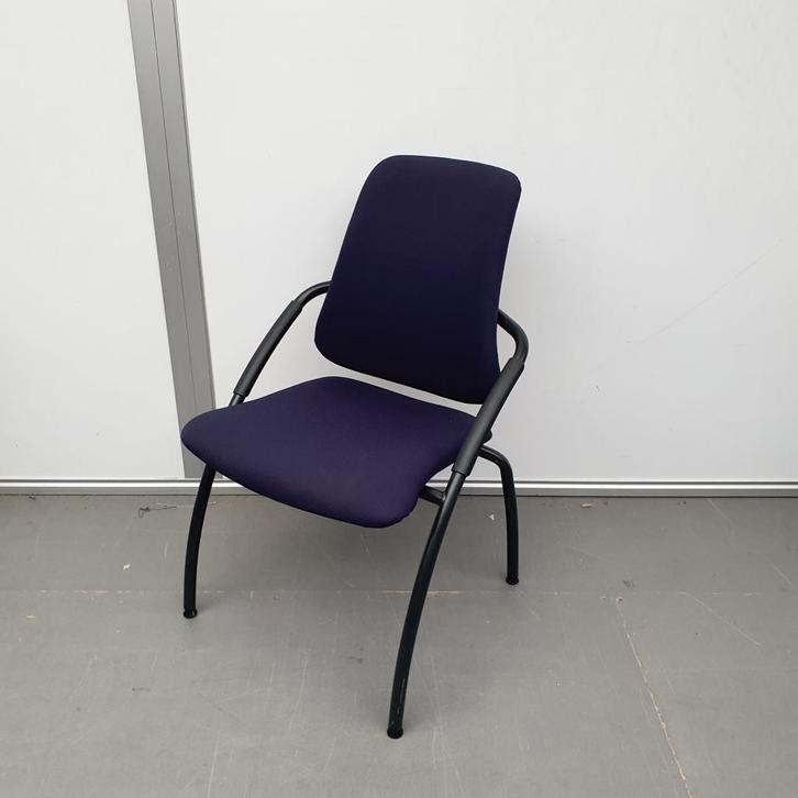 Interstuhl G400 kantoorstoel - blauwe stof, Huis en Inrichting, Stoelen, Gebruikt