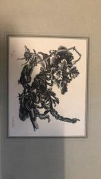 Houtgravure Dirk van Gelder, Antiek en Kunst, Ophalen of Verzenden