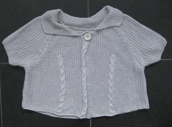 Maglificio kort vest, grijs, licht glanzend, kabel gebreid M, Maat 38/40 (M), Ophalen of Verzenden, Zo goed als nieuw, Maglificio