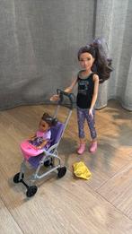 Barbie Skipper met kinderwagen, Ophalen of Verzenden, Zo goed als nieuw, Babypop