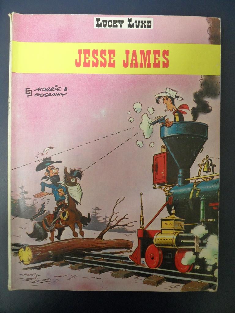 Lucky Luke. Nr 35. Jesse James. 1971. 1e druk, Eén stripboek, Ophalen of Verzenden, Gelezen