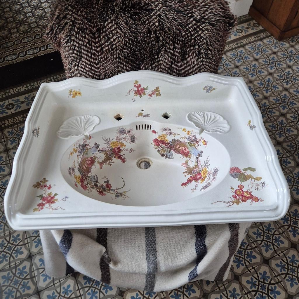 Voorraad bijzondere fonteintjes/wastafels, antiek, bloemen, Antiek en Kunst, Ophalen