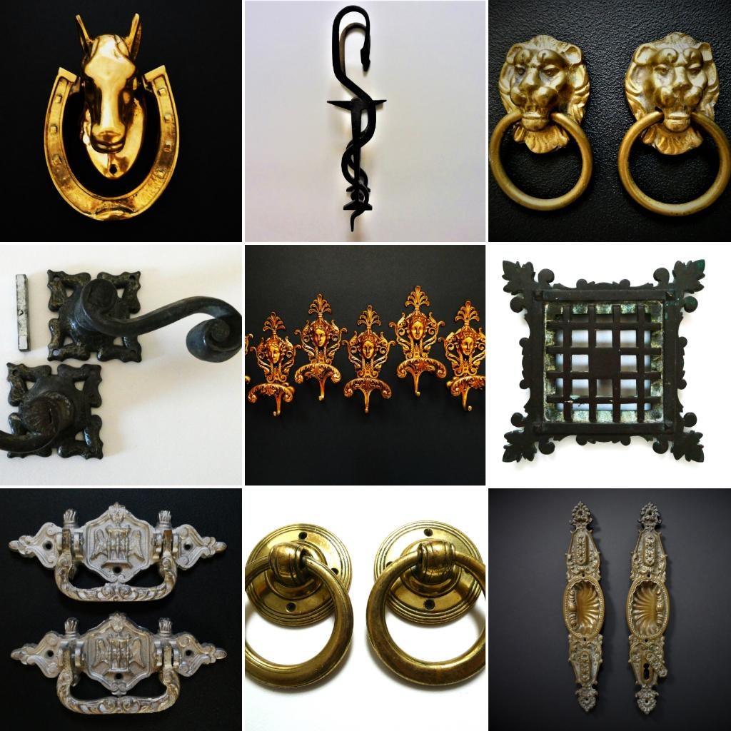 Kastbeslag deurbeslag meubelbeslag kapstokhaken ornament, Ophalen of Verzenden