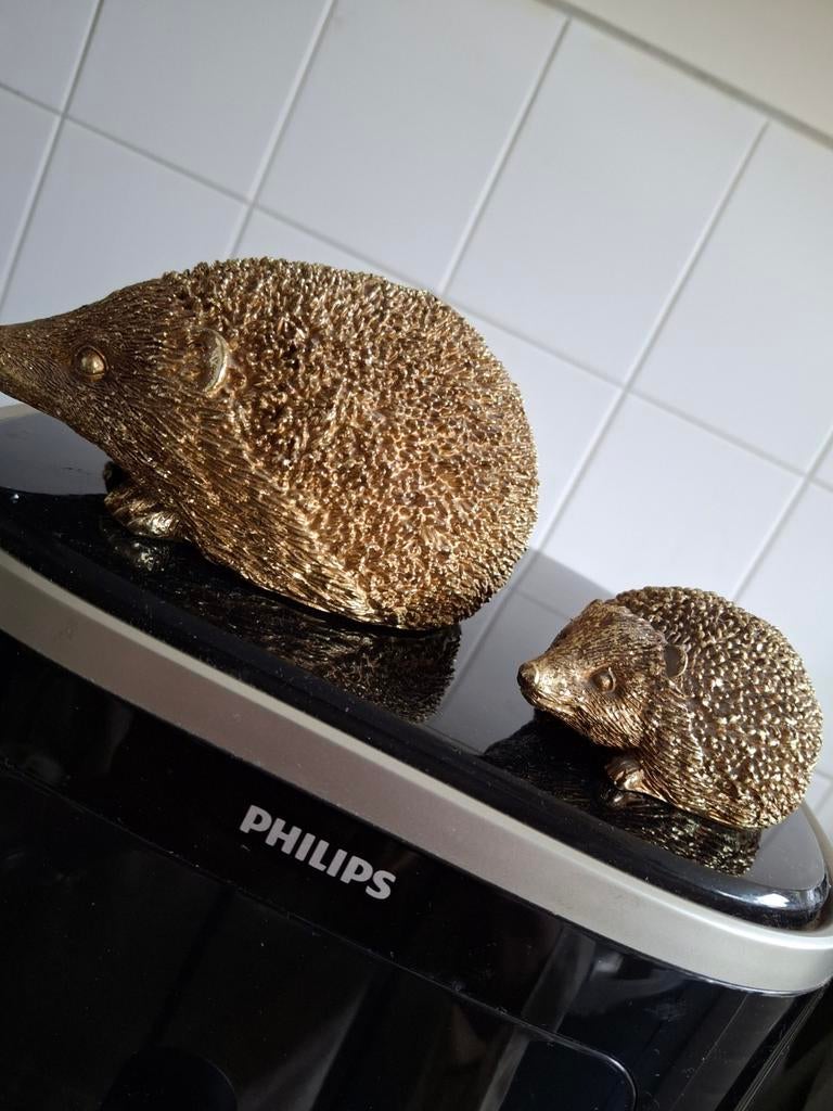 Goudkleurige egels super leuk, Verzamelen, Ophalen of Verzenden, Zo goed als nieuw, Dier