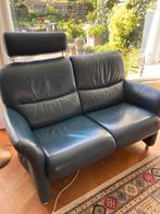 leren bankje, Ophalen, Gebruikt, Tweepersoons, Rechte bank