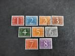Nederland serie cijfer zegels 1946 - 1957 gestempeld, Verzenden, Na 1940, Gestempeld