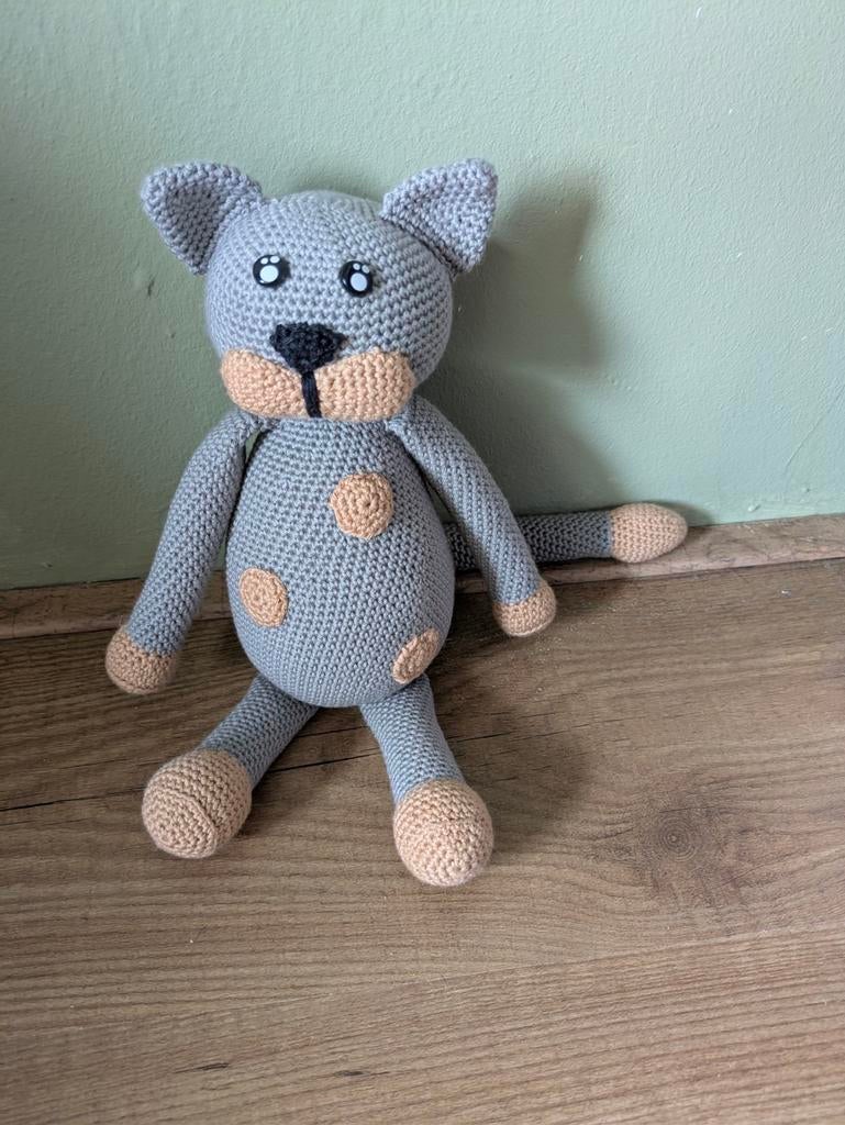 Nieuw gehaakte knuffel kat, Ophalen of Verzenden, Nieuw