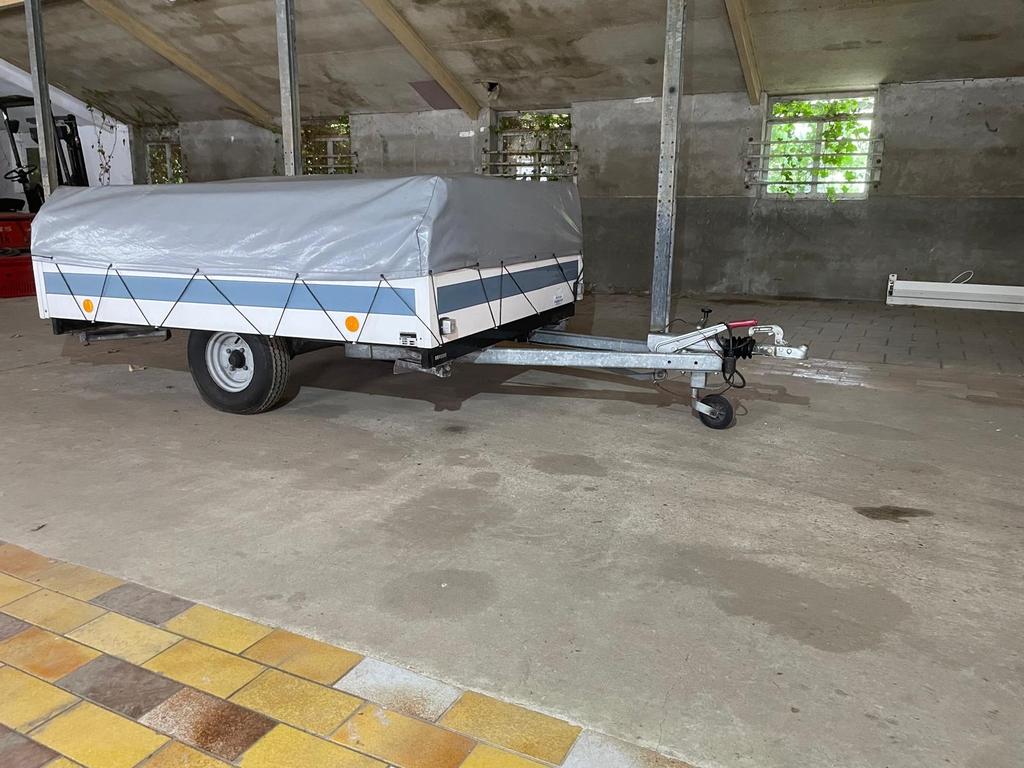 Trigano Vouwwagen (4 personen) incl accessoires, Ophalen of Verzenden, Gebruikt