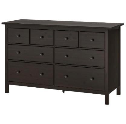 Zwartbruine 8 ladekast Ikea type Hemnes, Huis en Inrichting, Kasten | Ladekasten, Gebruikt, Minder dan 100 cm, 50 tot 100 cm, 25 tot 50 cm