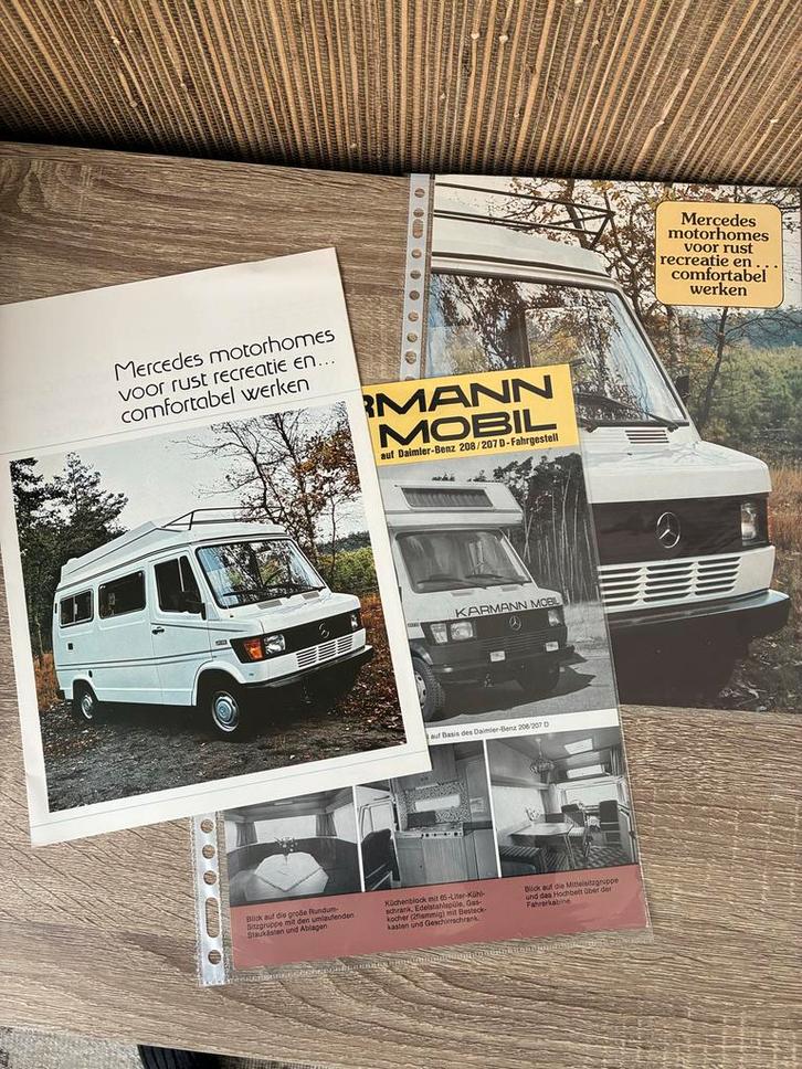 Mercedes 207 208 Camper Brochures (3 in 1), Boeken, Auto's | Boeken, Zo goed als nieuw, Mercedes, Ophalen of Verzenden